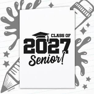 School Graduation Year Pride Senior Class of 2027 Card