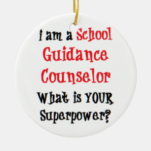 school guidance counsellor ceramic tree decoration