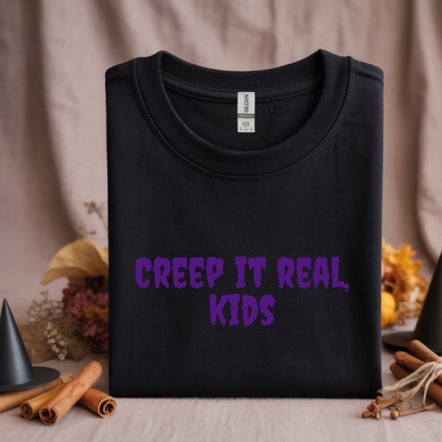  School halloween humour teacher orange typography T-Shirt (Creator Uploaded)