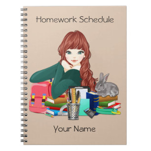 School Homework Notebook