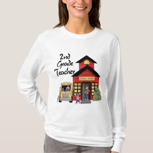 School House 2nd Grade Teacher Tshirts and Gifts