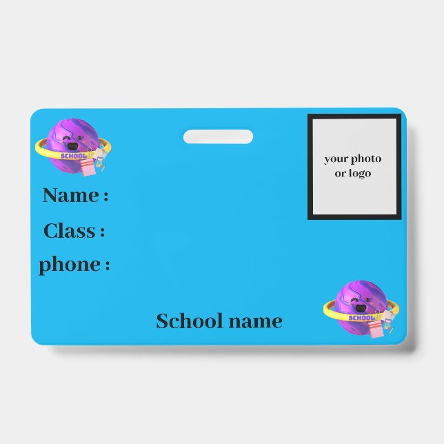  school identity Badge ID Badge (Front)