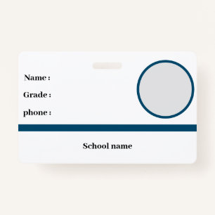 school identity badge ID badge