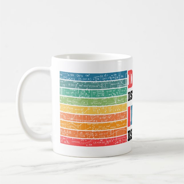 School Important But Math Is Important Coffee Mug (Left)