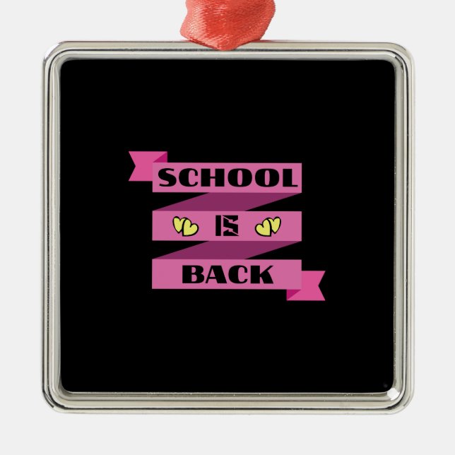 School Is Back Metal Tree Decoration (Front)