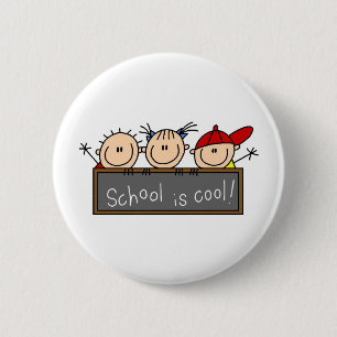 School is Cool 6 Cm Round Badge