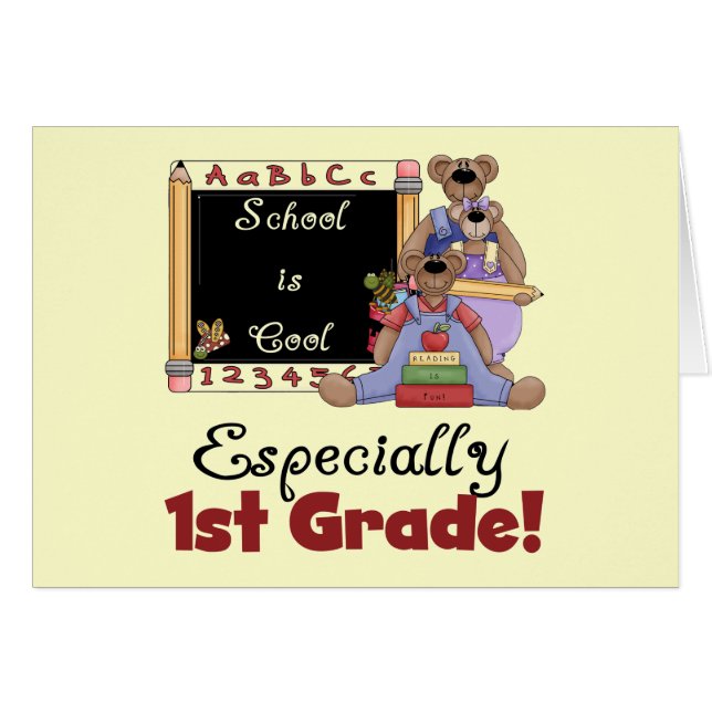 School is Cool Especially 1st Grade (Front Horizontal)