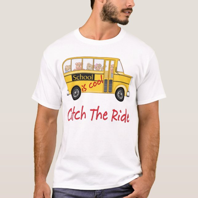 School is Cool School bus T-Shirt (Front)