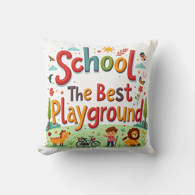 School is Fun - no1 Cushion (Front)