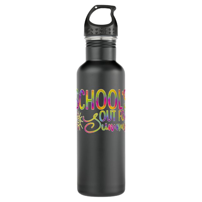 school is out for summer 710 ml water bottle (Front)