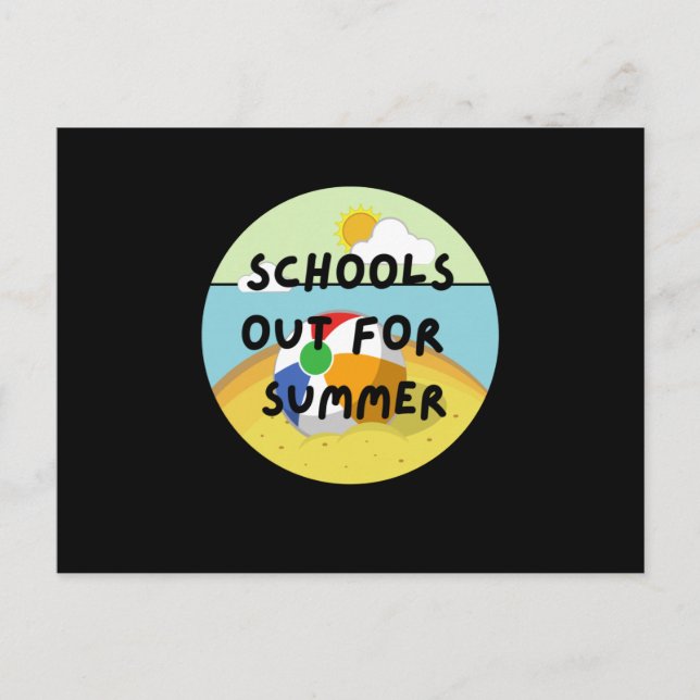 school is out for the summer postcard (Front)