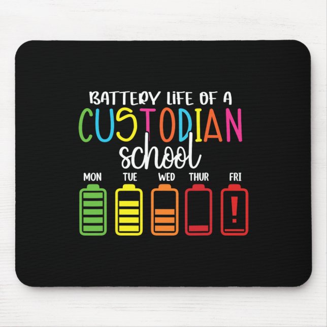School Janitor  Mouse Pad (Front)