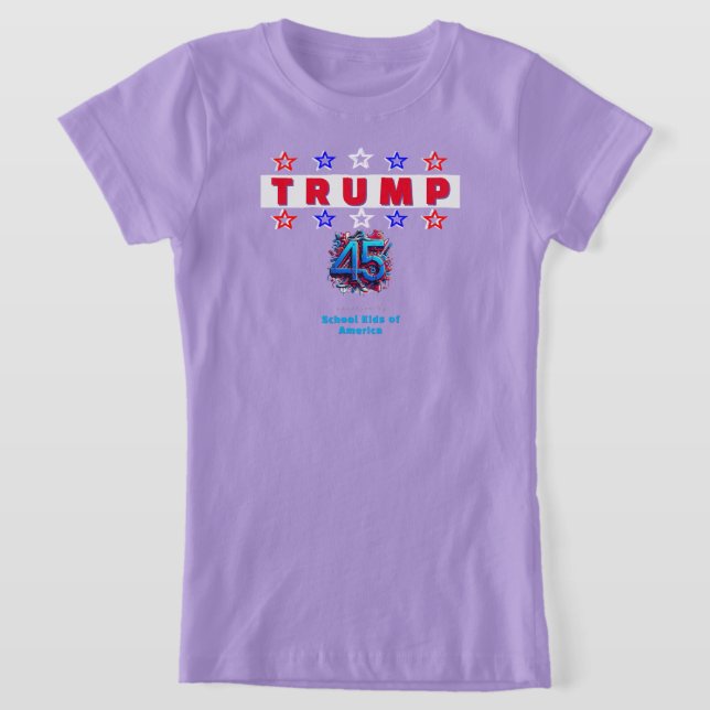 School Kids For TRUMP T-Shirt 2 (Laydown)