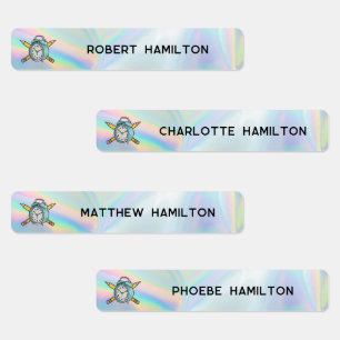 School Kids Waterproof Holographic  Clock Motif