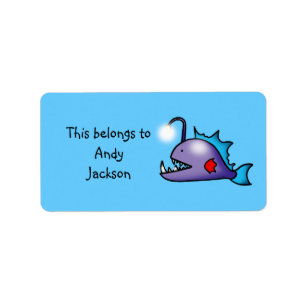 School Labels ( deep sea fish )