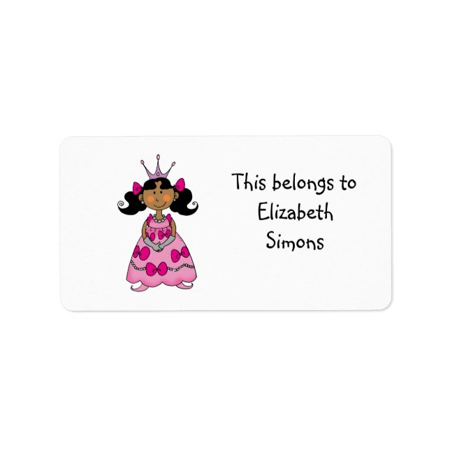 School Labels (princess) (Front)