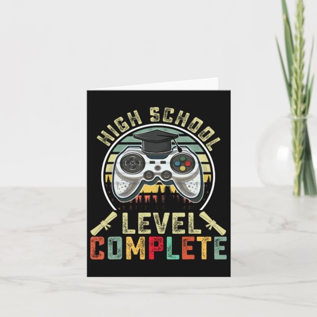 School Level Complete Gamer School Graduation Gift Card (Front)