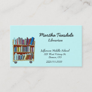 School Librarian Business Card