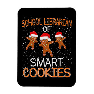 School Librarian Mart Cookies Christmas Gift Magnet