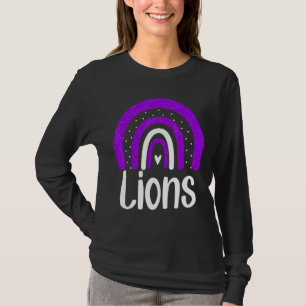 School Lions Mascot Rainbow Lion Sports Spirit T-Shirt