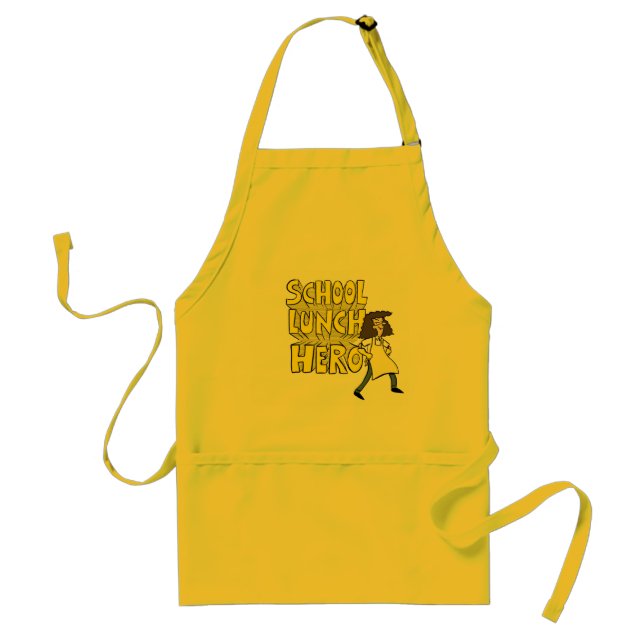 School Lunch Hero Day apron with Lunch Lady (Front)