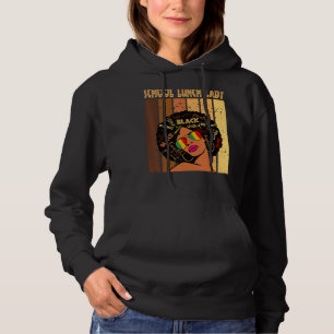 School Lunch Lady Afro African American Black Hist Hoodie