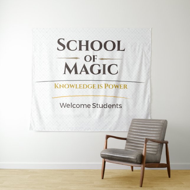School Magic Tapestry Classroom Decor Poster (In Situ (Horizontal))