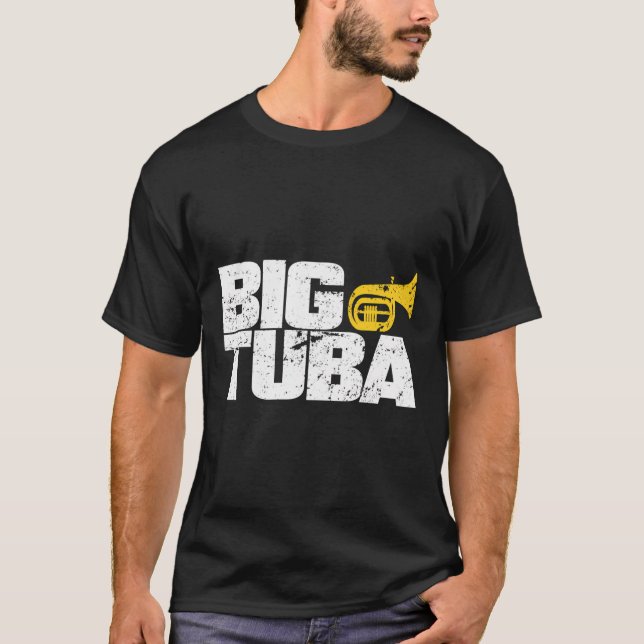 School Marching Band Funny Tuba T-Shirt (Front)