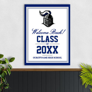 School Mascot Class Reunion Welcome Poster