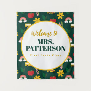 School Memory Teacher Classroom Tapestry