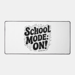 School Mode: ON! ,Vintage-Inspired Design Desk Mat