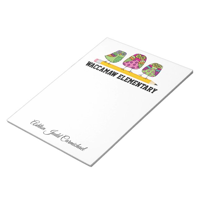 School Note Pad Large (Angled)