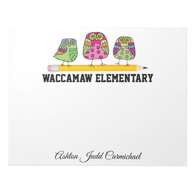 School Note Pad Large (Front)