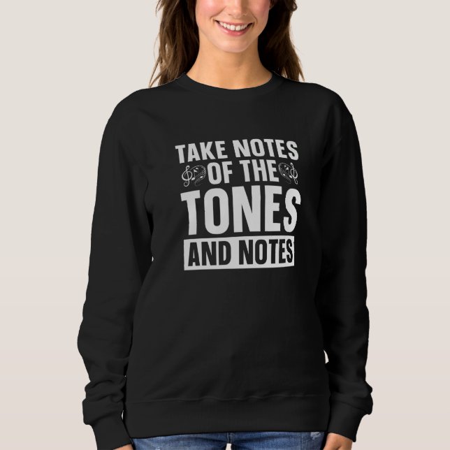 School Notes  Education Educator Music Teacher Sweatshirt (Front)
