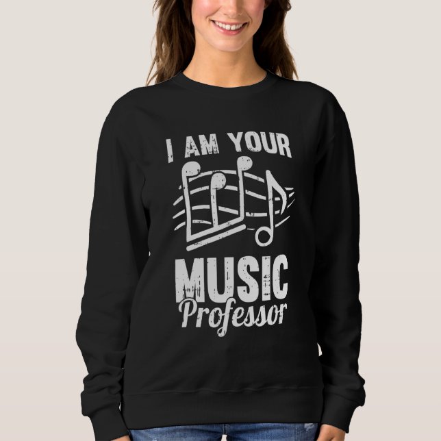School Notes Education   Educator Music Teacher Sweatshirt (Front)