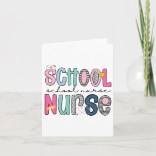 School Nurse Appreciation Day For Best Nurses Back Card