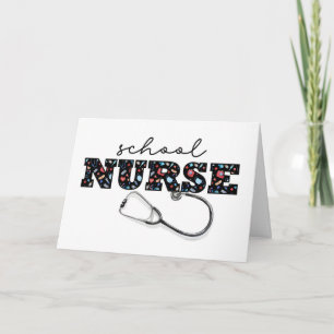 School NURSE Appreciation on Nurses Day Card