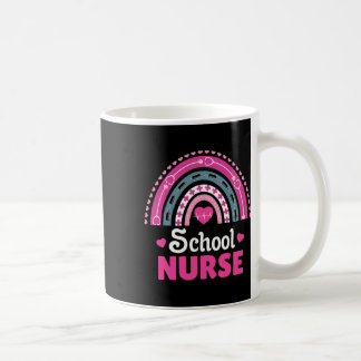 School Nurse Boho Rainbow Coffee Mug