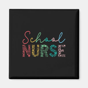 School Nurse Byck To School Nurse Elements Graphic Magnet
