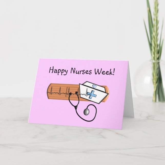 School Nurse Card "Happy Nurses Week!" (Front)