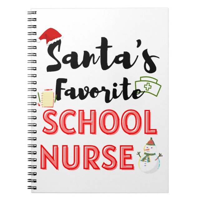 School Nurse Christmas Notebook (Front)