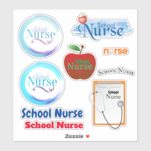 School Nurse Collection Contour Stickers