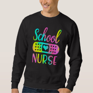School nurse Cute women RN symbol nursing job stet Sweatshirt