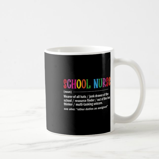 School Nurse Definition Ck To School Fun  Coffee Mug (Right)