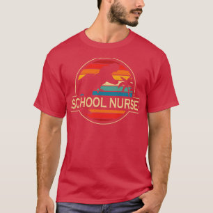 School Nurse Dinosaur T-Shirt