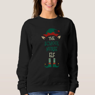 School Nurse Elf Family Matching Group Christmas P Sweatshirt