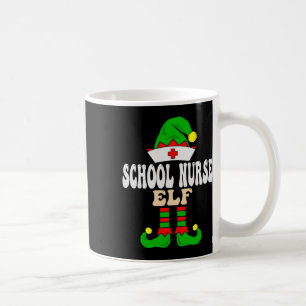 School Nurse Elf Xmas Matching Family Group Christ Coffee Mug