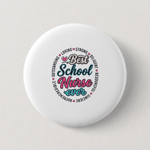 School Nurse Ever Vintage Engraving Shirt Design_1 6 Cm Round Badge