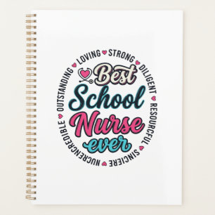 School Nurse Ever Vintage Engraving Shirt Design_1 Planner