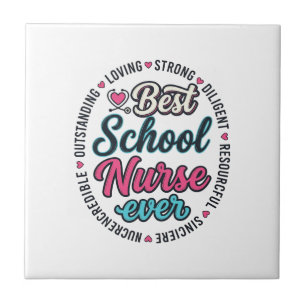 School Nurse Ever Vintage Engraving Shirt Design_1 Tile